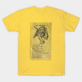 Richmond Tigers - Retro Grungy Look - TEAM SONG SHEET T-Shirt